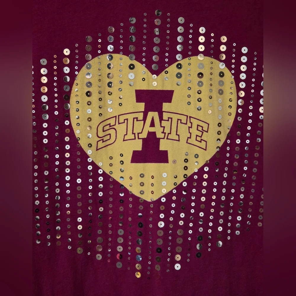 Iowa State Shirt With Sequins